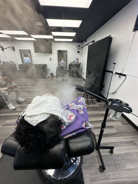Hot towel steam treatment